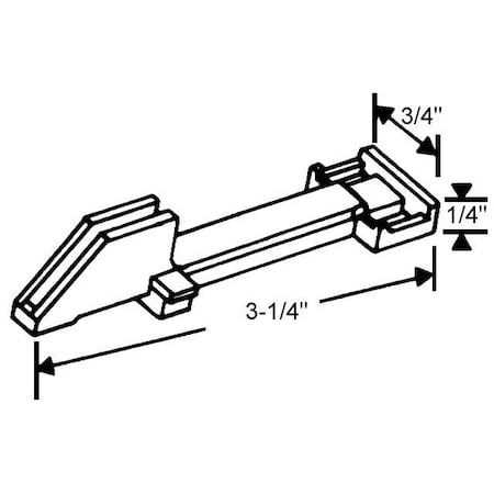 Strybuc Lower Nylon Sash Lock 62-633
